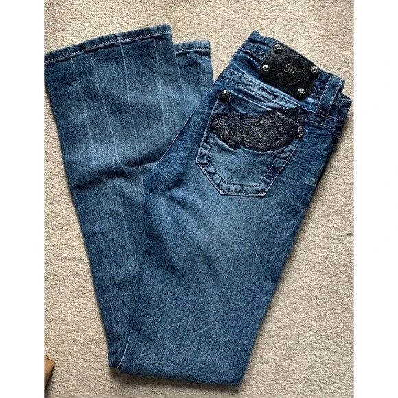 Miss Me Boot Cut jeans size 28 - Picture 2 of 6